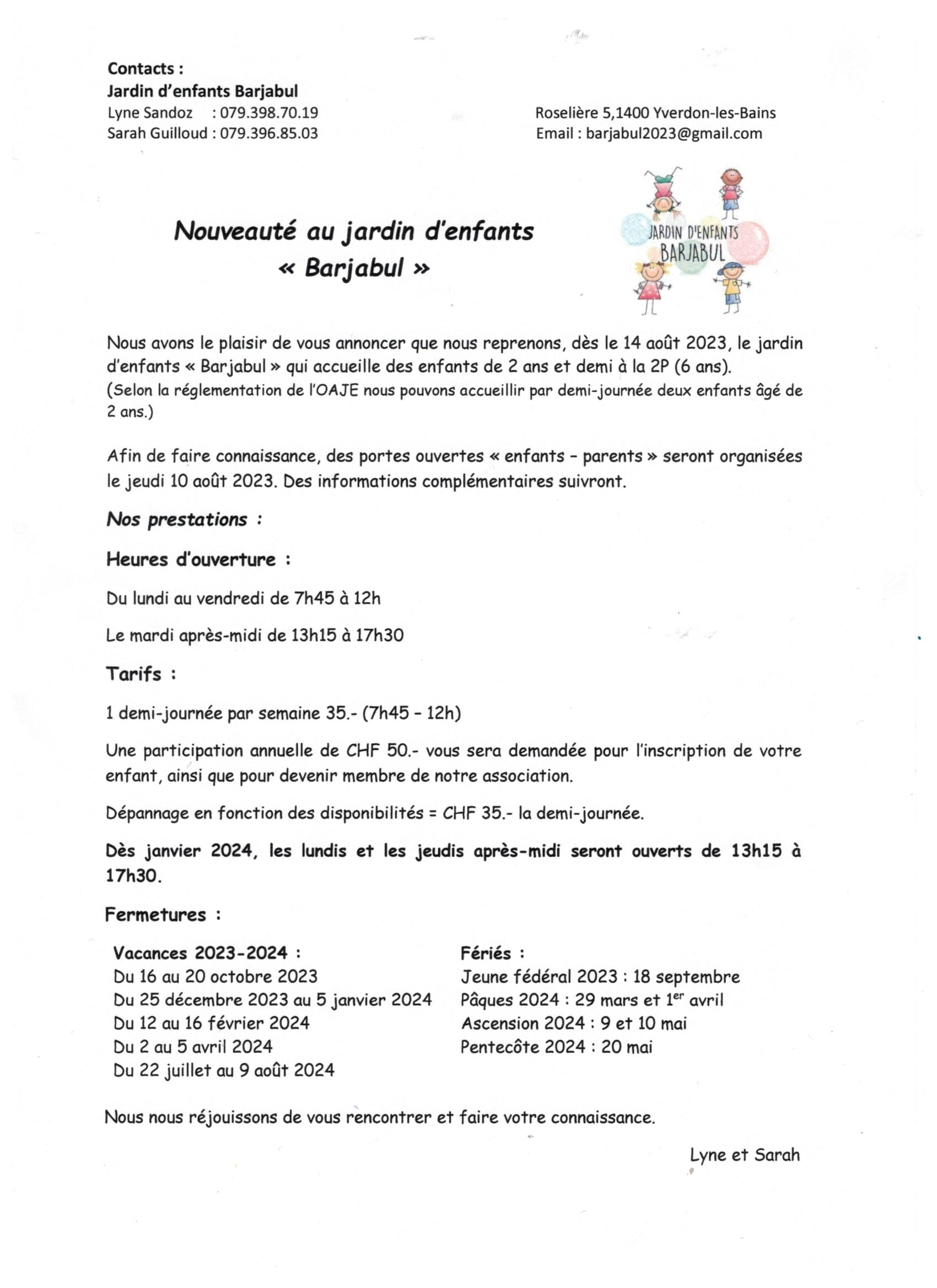 Image du jardin d'enfants Barjabul
